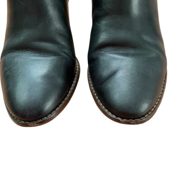 Madewell The Regan Black Classic Leather Slip On Ankle Booties Sz 9 - Picture 4 of 7